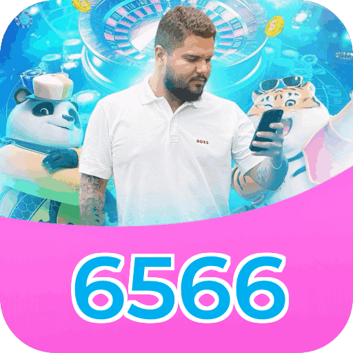 Interface do aplicativo 6566 mostrando jogos disponíveis no iOS e Android